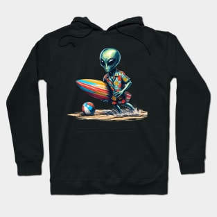 Alien beach invasion Hoodie